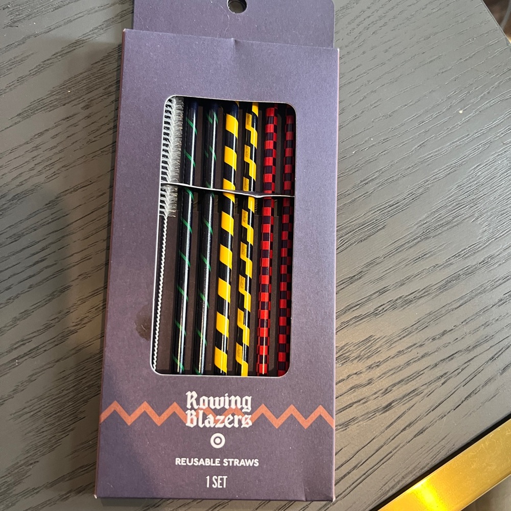 Rowing Blazers X Target reusable straw set - NWT
